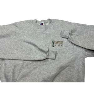 Vintage 90s Russell Athletic Eastern Alumni Pullover Sweatshirt Gray XL USA